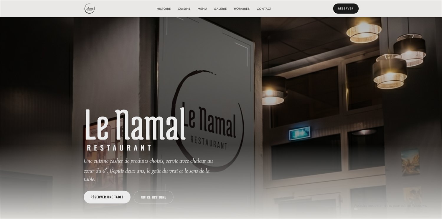 Le Namal — aperçu du site