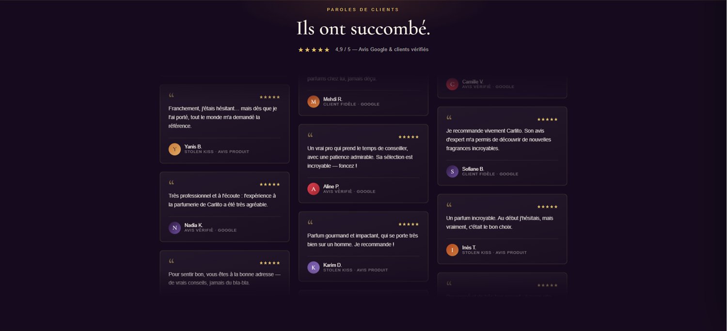 La Parfumerie de Carlito — avis clients